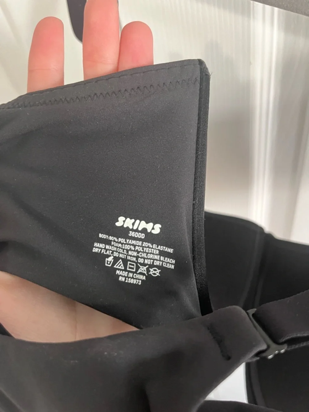 Skims Underwire T-Shirt Bra Black 36DDD - Picture 2 of 2